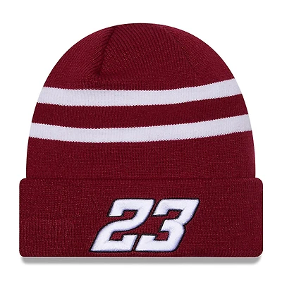 Bonnet en tricot à revers Bubba Wallace Cardinal/Blanc New Era pour hommes