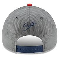 Men's New Era  Gray/Navy Bubba Wallace Salute 9FORTY Adjustable Hat