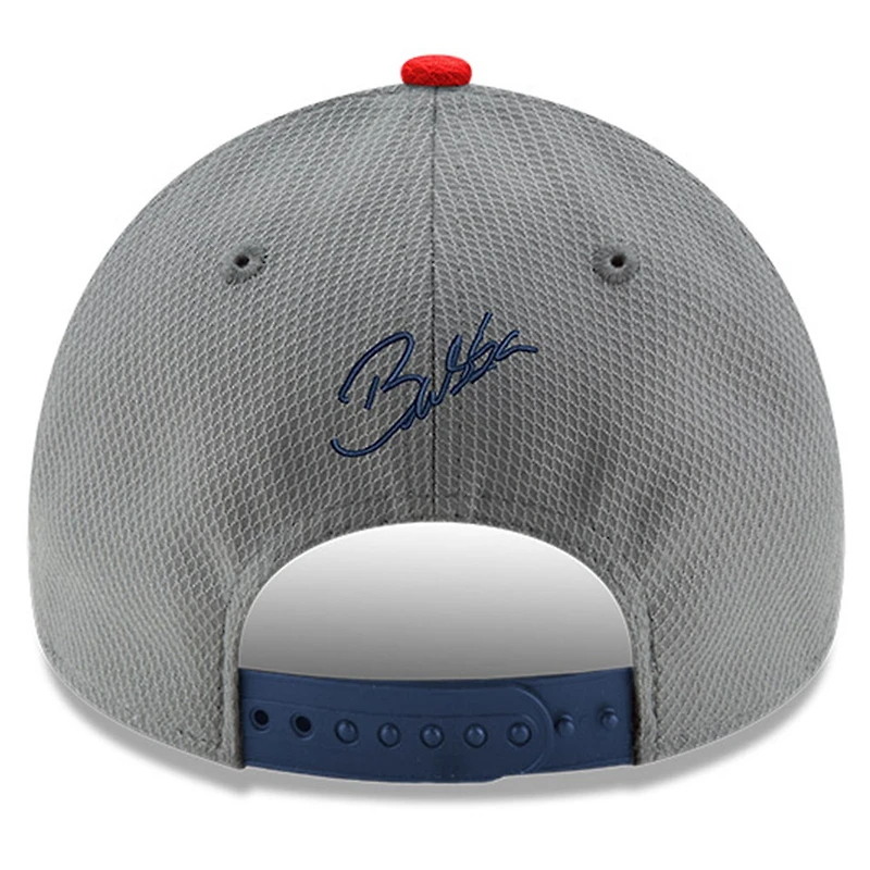 Men's New Era  Gray/Navy Bubba Wallace Salute 9FORTY Adjustable Hat