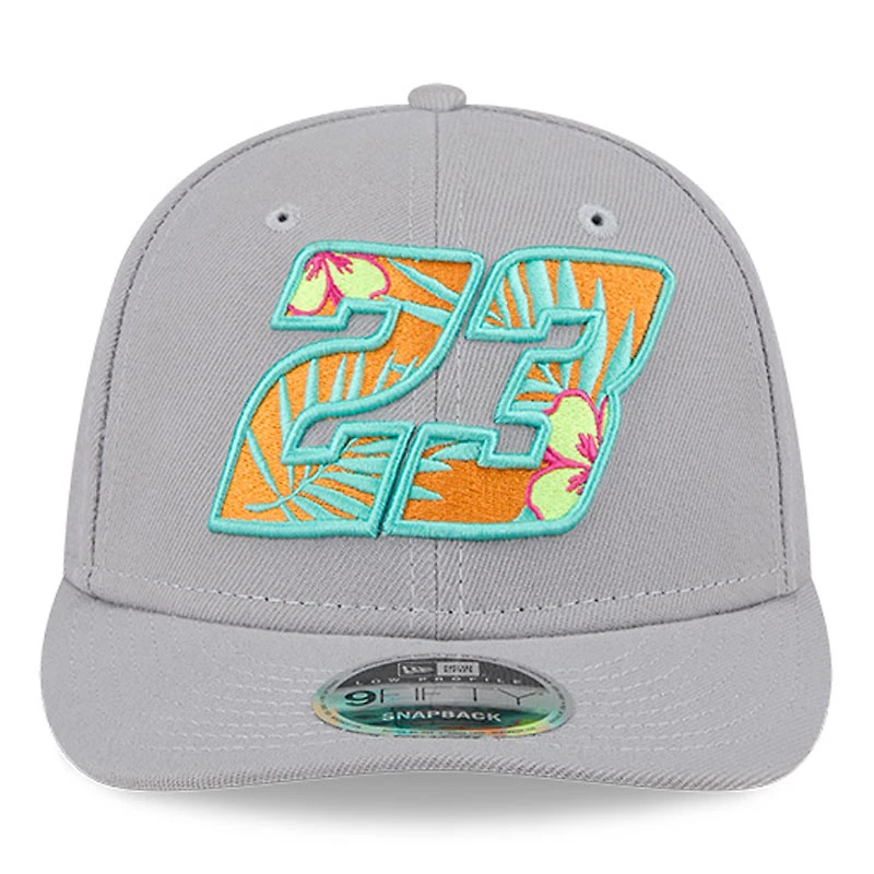 Men's New Era Gray Bubba Wallace Low Profile 9FIFTY Snapback Hat