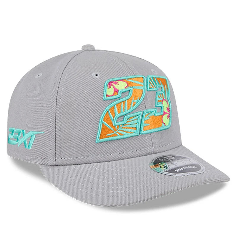 Men's New Era Gray Bubba Wallace Low Profile 9FIFTY Snapback Hat