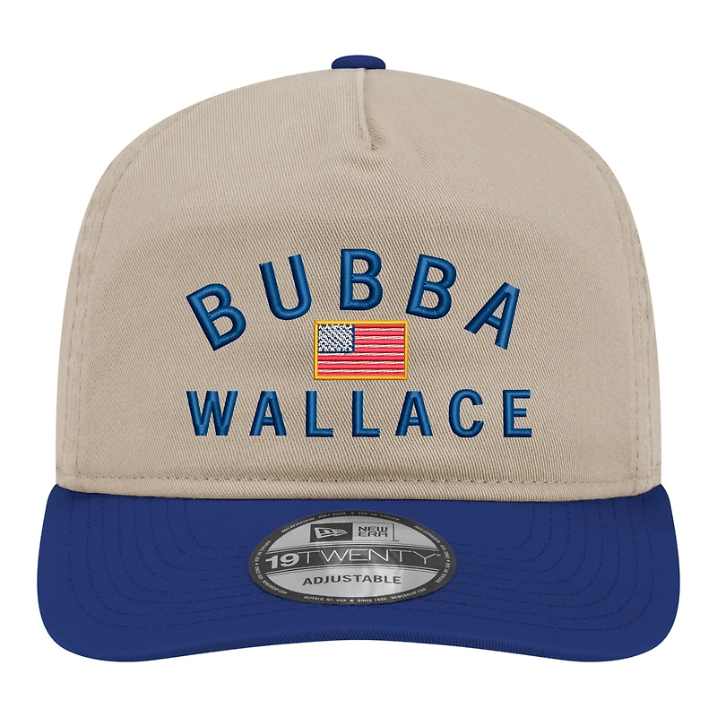 Casquette ajustable New Era kaki/bleu roi Bubba Wallace Flag 19TWENTY
