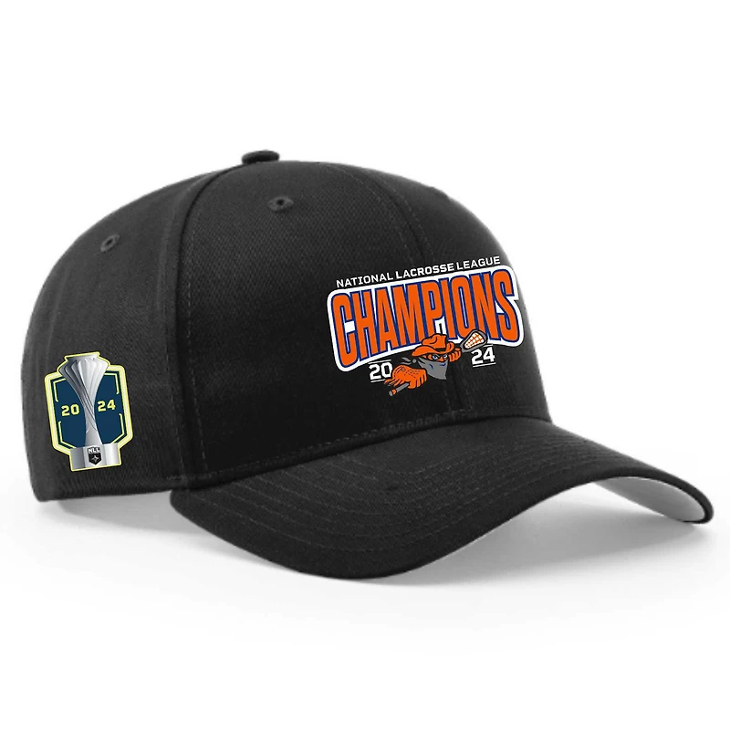 Casquette réglable noire Buffalo Bandits 2024 NLL Cup Champions pour hommes