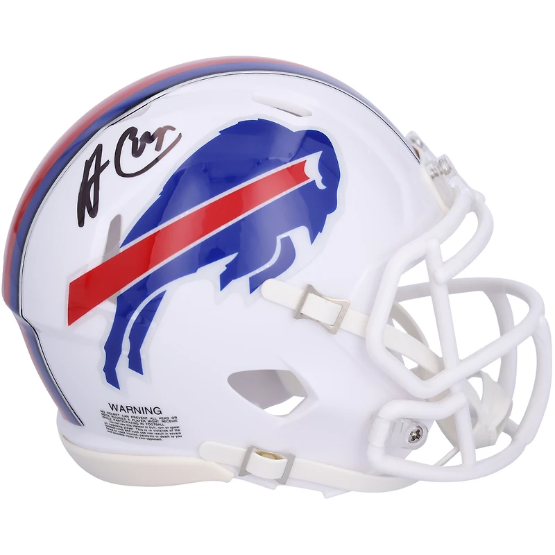 Amari Cooper Buffalo Bills Autographed Riddell Speed Mini Helmet