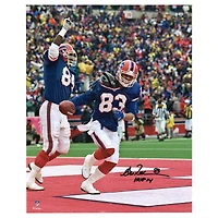 Photo dédicacée par Andre Reed des Buffalo Bills (40,6 x 50,8 cm) célébrant un touchdown en séries éliminatoires, avec inscription « HOF 14 ».