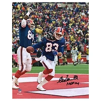 Andre Reed Buffalo Bills Autographed 8" x 10" Playoff Touchdown Celebration Photograph with "HOF 14" Inscription