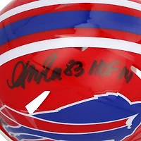 Andre Reed Buffalo Bills Autographed Riddell 1897-2001 Throwback Speed Mini Helmet with "HOF 14" Inscription