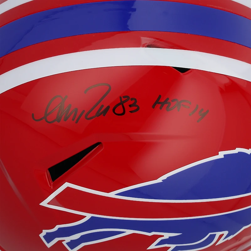 Andre Reed Buffalo Bills Autographed Riddell 1987-2001 Throwback Speed Replica Helmet with "HOF 14" Inscription 