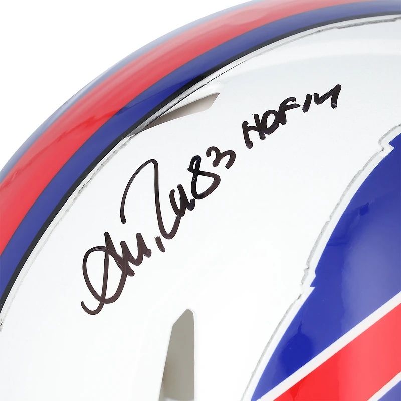 Andre Reed Buffalo Bills Autographed Riddell Speed Authentic Helmet with "HOF 14" Inscription