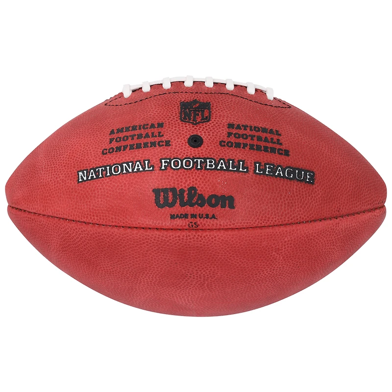 Ballon de football Wilson Duke en couleur autographié par Andre Reed, Buffalo Bills, avec inscription « HOF 14 »
