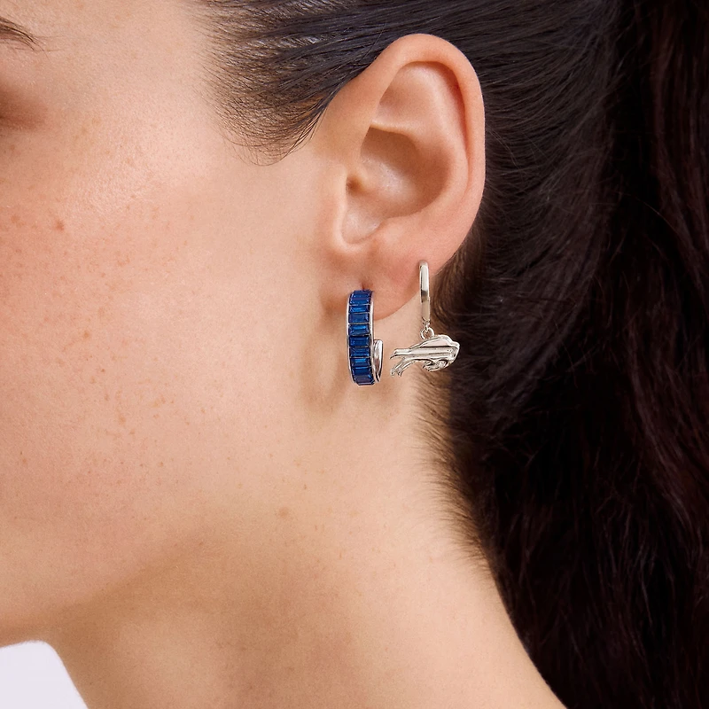 Lot de 2 boucles d'oreilles créoles BaubleBar Buffalo Bills