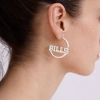 BaubleBar Buffalo Bills Wordmark Hoop Earrings
