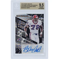 Bruce Smith Buffalo Bills Autographed 2018 Panini Obsidian White Finite #LS-36 #1/1 BGS Authenticated 9.5 Card 