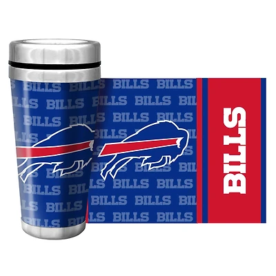 Buffalo Bills 16oz. Tasse de voyage en papier peint enveloppant