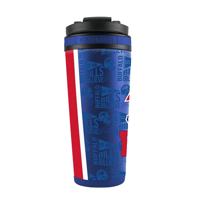 Bouteille shaker en acier inoxydable Buffalo Bills de 26 oz. 4D