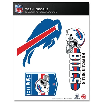 Ensemble de 3 décalcomanies d'équipe Buffalo Bills