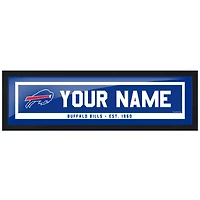 Buffalo Bills - Tableau encadré personnalisé 15 x 56 cm