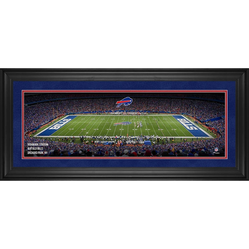 Photographie panoramique encadrée des Buffalo Bills (10" x 30") du stade Highmark