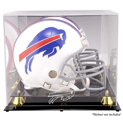 Vitrine pour casque Buffalo Bills Golden Classic avec fond miroir