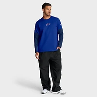 T-shirt Nike Therma-FIT à manches longues pour coach des Buffalo Bills - Bleu roi