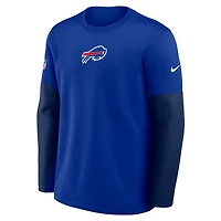 Buffalo Bills Nike Sideline Coach Therma-FIT Long Sleeve T-Shirt - Royal