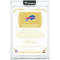 Dalton Kincaid Buffalo Bills Autographed 2023 Panini Flawless Emerald Rookie Patch Bills Logo Quad-Color Relic #RPA-DKD #1/5 Rookie Card