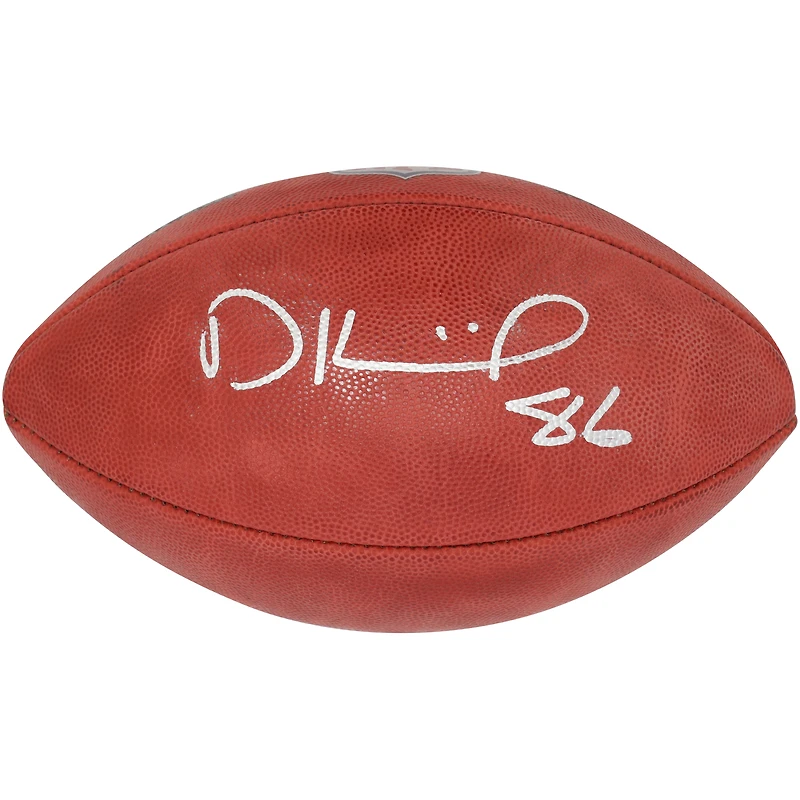 Ballon de football en couleur autographié par Dalton Kincaid par Buffalo Bills