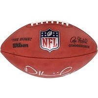 Ballon de football en couleur autographié par Dalton Kincaid par Buffalo Bills