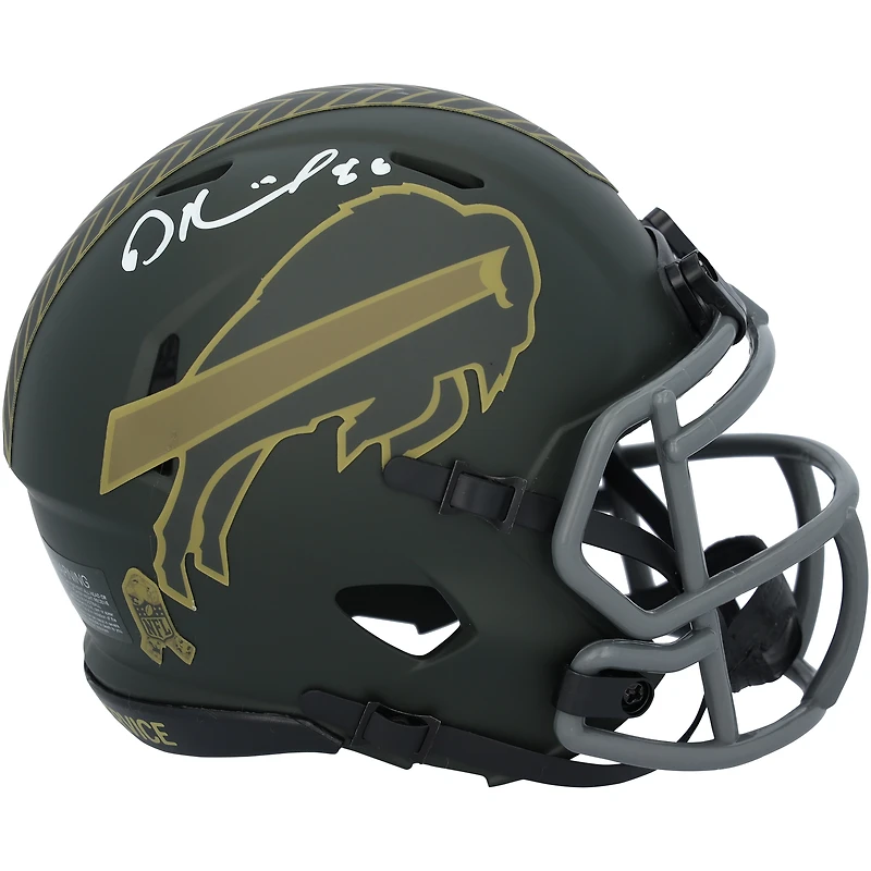 Dalton Kincaid Buffalo Bills Autographed Riddell 2025 Salute To Service Speed Mini Helmet  