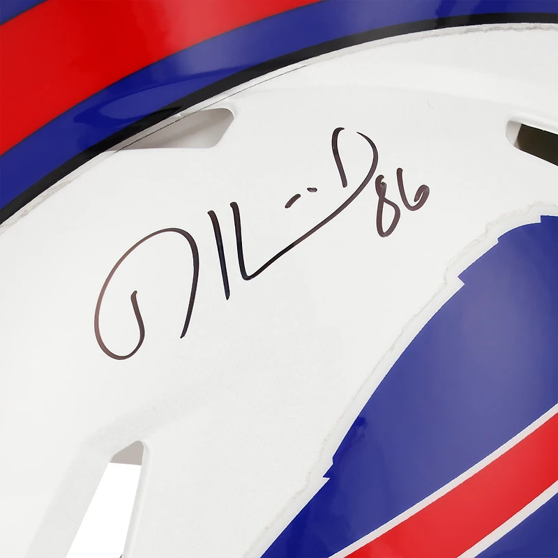Casque Riddell Speed ​​authentique autographié par Dalton Kincaid Buffalo Bills