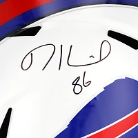 Casque réplique autographié Riddell Speed ​​de Dalton Kincaid par les Buffalo Bills