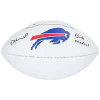 Dalton Kincaid Buffalo Bills Autographed White Panel Football with "Bills Mafia" Inscription