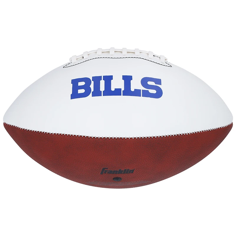 Dalton Kincaid Buffalo Bills Autographed White Panel Football with "Bills Mafia" Inscription