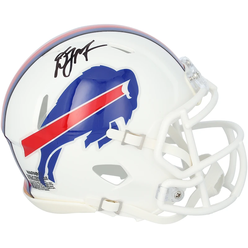 Mini-casque Riddell Speed autographié par D.J. Moore des Buffalo Bills