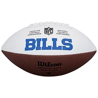 Ballon de football américain Wilson White Panel autographié par D.J. Moore des Buffalo Bills