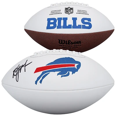 D.J. Moore Buffalo Bills Autographed Wilson White Panel Football