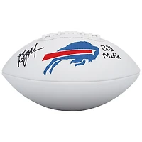 D.J. Moore Buffalo Bills Autographed Wilson White Panel Football with "Bills Mafia" Inscription