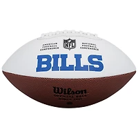 D.J. Moore Buffalo Bills Autographed Wilson White Panel Football with "Bills Mafia" Inscription