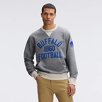 Sweat-shirt à poche en polaire emblématique Buffalo Bills gris chiné de Fanatics Athletic