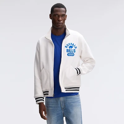 Fanatics Oatmeal Buffalo Bills IconicFleece Full-Zip Jacket