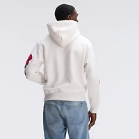 Fanatics Oatmeal Buffalo Bills IconicFleece Letterman Hoodie