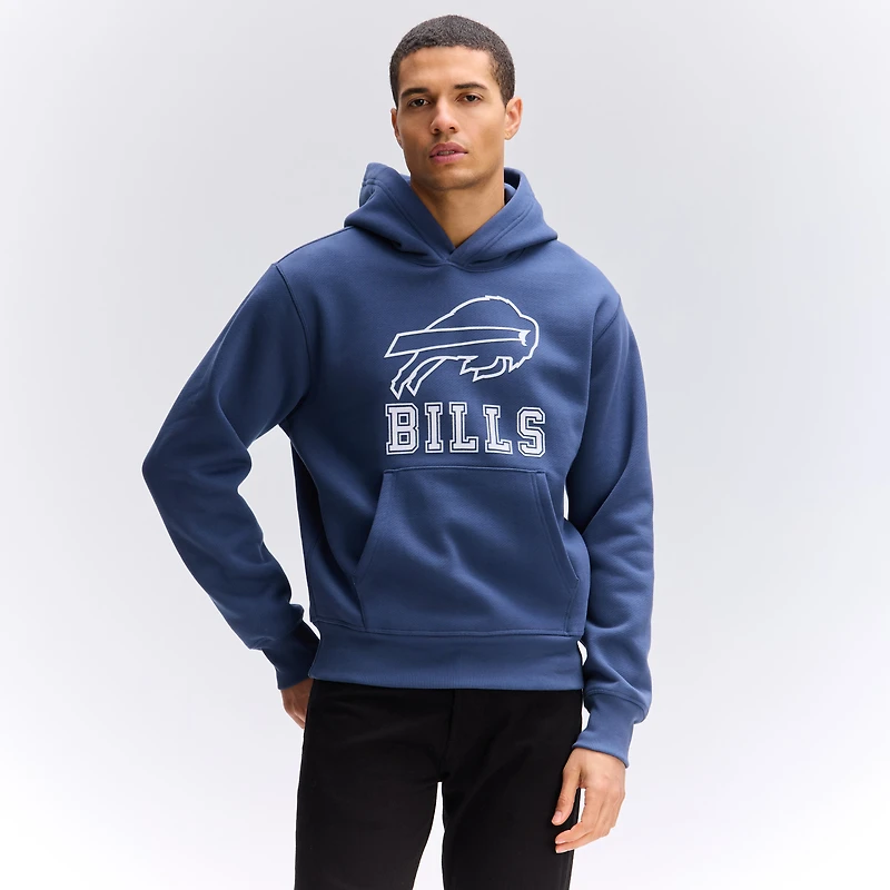 Fanatics Royal Buffalo Bills IconicFleece Flocked Hoodie