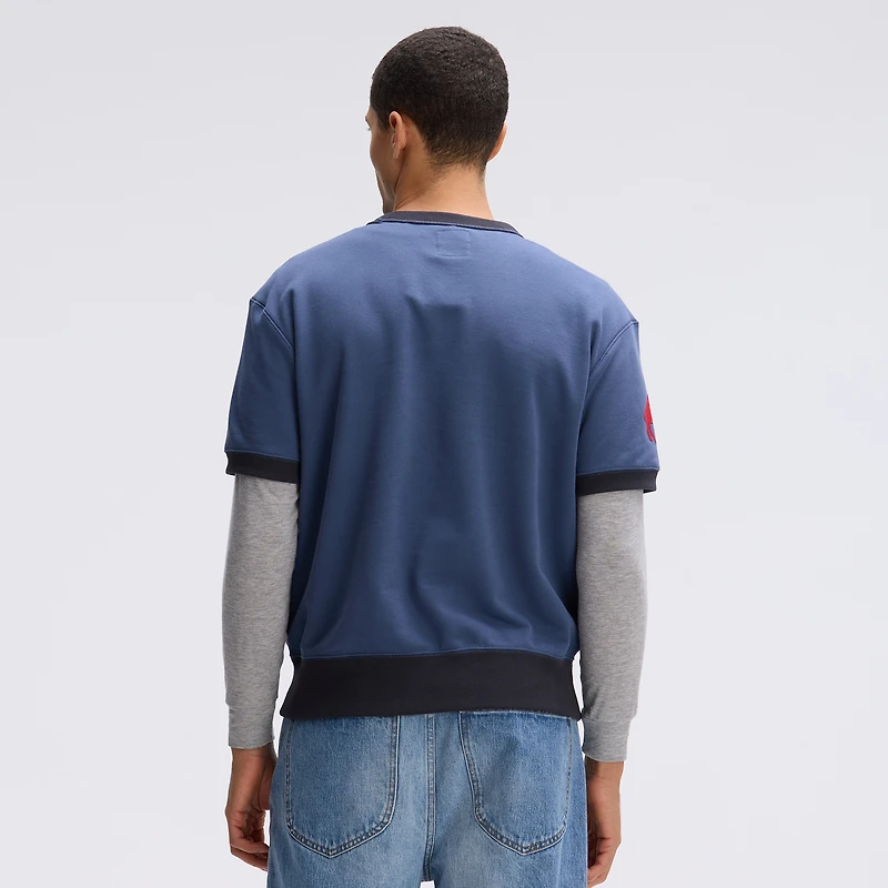 Fanatics Royal Buffalo Bills IconicFleece Short Sleeve Sweatshirt