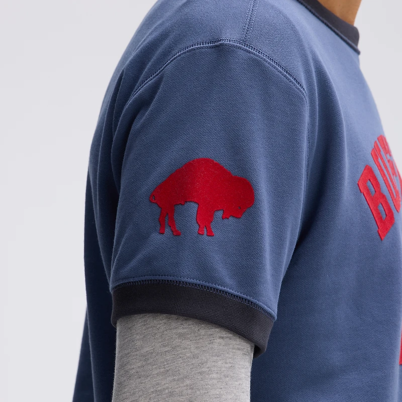 Fanatics Royal Buffalo Bills IconicFleece Short Sleeve Sweatshirt