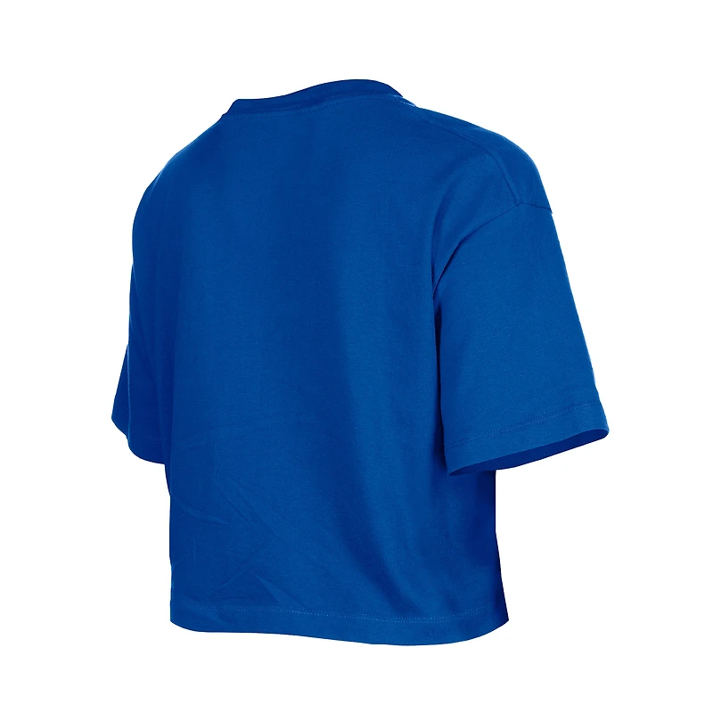 T-shirt boxy à paillettes Royal Buffalo Bills de New Era pour fille