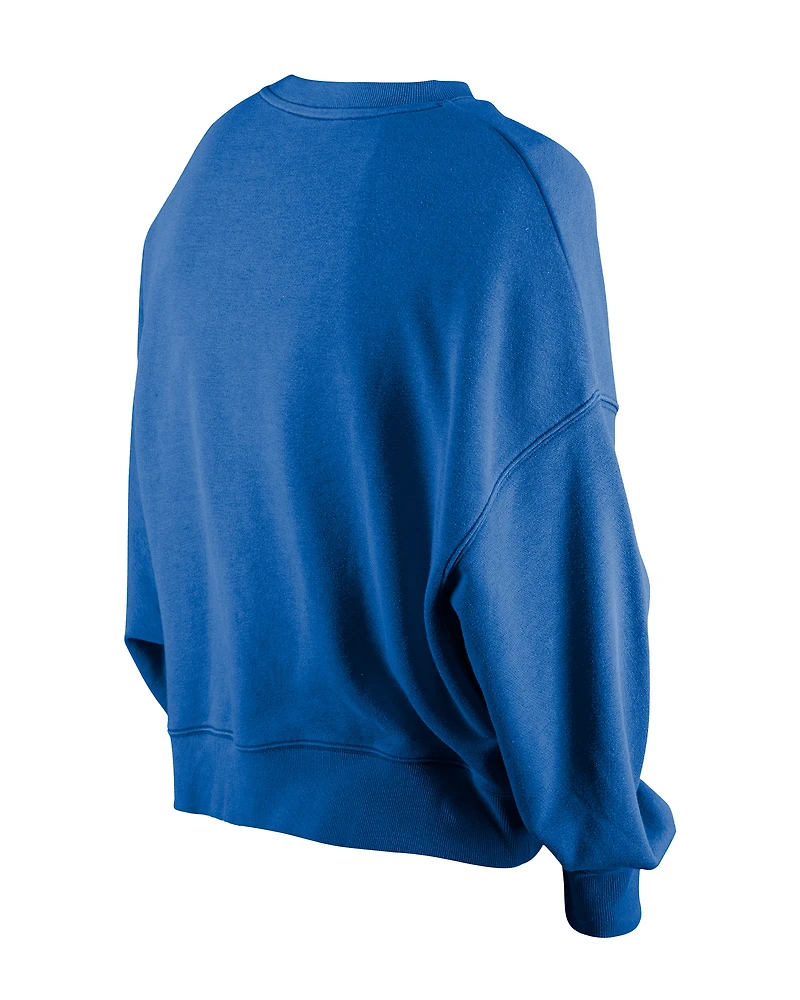Sweat-shirt à paillettes Flip New Era Royal Buffalo Bills pour fille