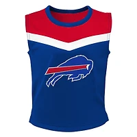 Girls Preschool Royal Buffalo Bills Spirit Cheerleader Two-Piece Set with Bloomers