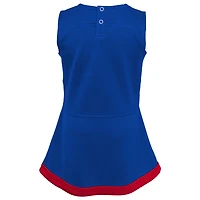 Girls Toddler Royal Buffalo Bills Cheer Captain Dress with Bloomers