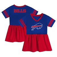 Girls Toddler Royal Buffalo Bills Stadium Lights Fashion Jersey Dress