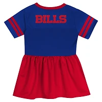 Girls Toddler Royal Buffalo Bills Stadium Lights Fashion Jersey Dress